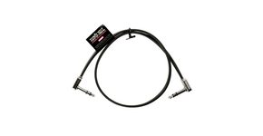 6410 Ernie Ball 24" Flat Ribbon Stereo Patch Cable Black Single - propojovací stereo kabel  60.96cm - 1ks