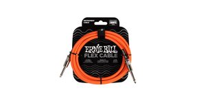 6416 Ernie Ball Flex Instrument Cable Straight/Straight 10ft  - Orange - nástrojový kabel 3m - 1ks