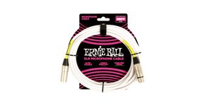 6389 Ernie Ball 20ft Microphone Classic Cable - mikrofonní kabel XLR / XLR - 6.10m - bílá barva - 1ks