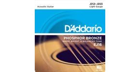 D´Addario EJ16 Phosphor Bronze Acoustic Light .012-.053 - struny na akustickou kytaru