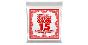 1015 Ernie Ball .015 Electric Plain Single String - jednotlivá struna - 1ks