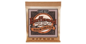 2151 Ernie Ball Earthwood Rock&Blues Phosphor Bronze - Hybrid Slinky Acoustic .010 - .052 w/ plain G - struny na akustickou kytaru s vinutou strunou G - 1ks