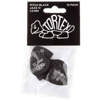 DUNLOP Tortex Pitch Black Jazz III 1.0mm - trsátka - 12ks