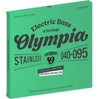 Olympia PF-B4095/FW - Stainless Flatwound - .040 / .095 - " hlazené " basové struny - 1ks