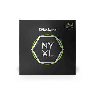 D'Addario NYXL45125 Light Top/Medium Bottom 5-String Long Scale - .045 / .125 - struny na pětistrunnou baskytaru - 1ks