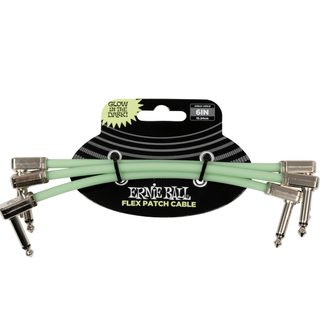 6475 Ernie Ball Flex Patch Cable - 6in / 15.2cm - Glow in Dark - 3-Pack - propojovací kabel - 3ks
