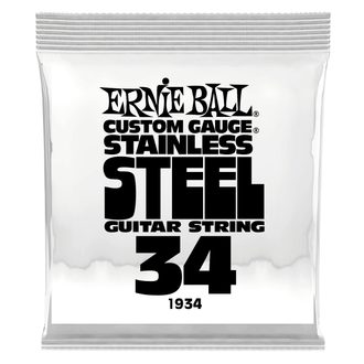 1934 Ernie Ball .034 Stainless Steel Wound - jednotlivá struna na elektrickou kytaru - 1ks
