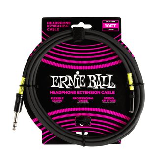 6422 Ernie Ball Headphone Extension Cable 1/4 Jack Male na 3.5mm Jack Female - 10ft - Black - prodlužovací kabel 3m - 1ks