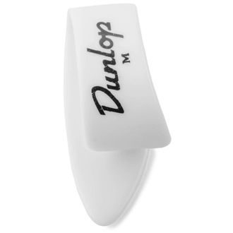 DUNLOP Thumbpicks White M - palcový prstýnek - 1ks