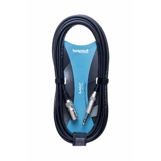 Bespeco XCMS600 - Symetrický mikrofonní kabel XLR / male / + Jack 6m