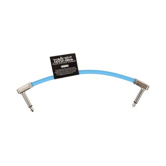 6455 Ernie Ball Flex Patch Cable 6" Blue Single - propojovací kabel - 15.24cm - 1ks