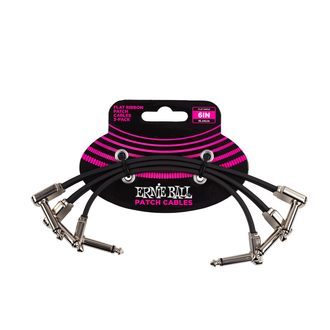 6221 Ernie Ball 6” Flat Ribbon Patch Cable 3-Pack 15.24cm - 3ks