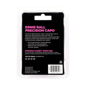 9631 Ernie Ball Precision Capo - černý - kapodastr na akustické a elektrické kytary - 1ks