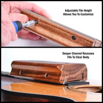 MN831 MusicNomad Fret Beveling File (B-File) - pilník na broušení pražců - 1ks