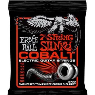 2730 Ernie Ball Cobalt 7 String Slinky .010-.062 struny na elektrickou kytaru