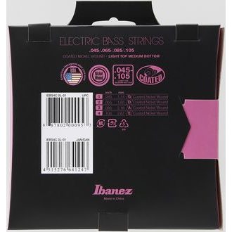 Ibanez - IEBS4C - Light Top - Medium Bottom - .045 - .0105 - " potažené " struny na basovou kytaru - 1ks