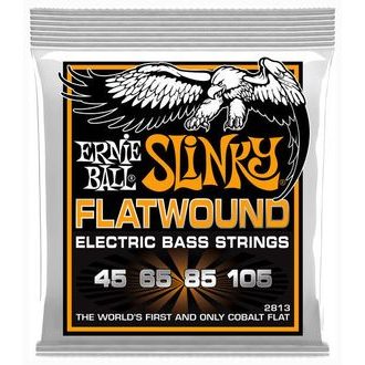 2813 Ernie Ball Hybrid Slinky Flatwound Cobalt 45/105 - " hlazené " struny na basovou kytaru - 1ks