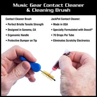 MusicNomad MN287 JackPot Music Gear Contact Cleaner Deoxit® - čistící set na kontakty hudebních aparatur, efektů, zvukových karet a elektroniky nástrojů - 1ks