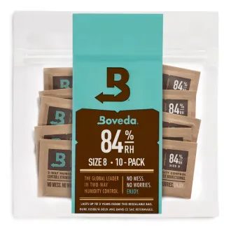 Boveda zvlhčovač MB84-08-10P dvoucestná Humidity Control na plátky - balení 10ks po 8g pro udržení 84% vlhkosti - 10ks