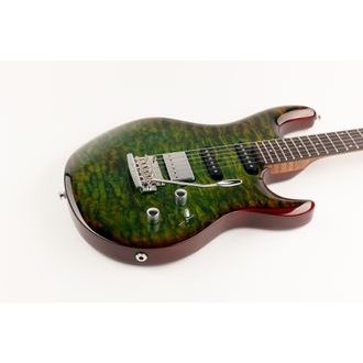 MusicMan USA Luke 3 HSS Lucious Green Quilted - elektrická kytara - 1ks
