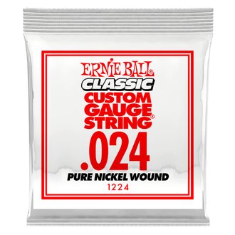 1224 Ernie Ball .024 Classic Pure Nickel Wound Electric Guitar Strings Single - jednotlivá struna - 1ks