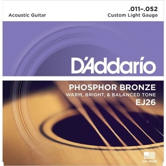 D´Addario EJ26 Phosphor Bronze Acoustic Light .011-.052 struny na akustickou kytaru