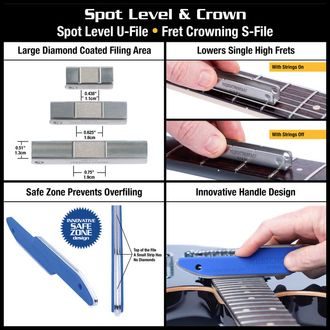 MusicNomad MN880 Fret Tool 18 pc. Set - set nástrojů na udržbu pražců - 18ks