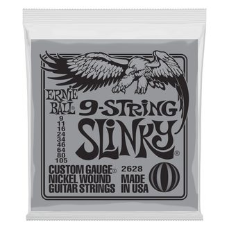 2628 Ernie Ball Slinky 9-String Nickel Wound Electric Guitar Strings - 009.-105. - struny na elektrickou kytaru - 1ks