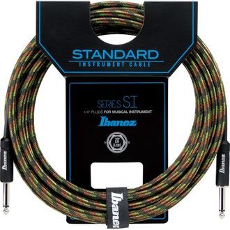 Ibanez SI20- CGR Series (Standard) Guitar Instrument Cable - Camouflage Green - 6.10 m - nástrojový " opletený " kabel - 1ks