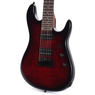 Sterling By MusicMan - RICHARDSON 7-DSBS Cutlass - Dark Scarlet Burst Satin - elektrická kytara - 1ks
