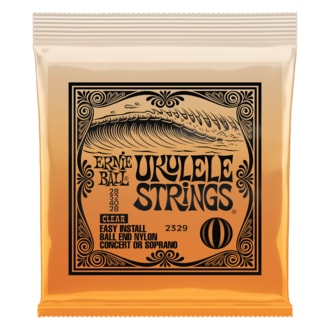 2329 Ernie Ball Concert/Soprano Clear Nylon Ball-End struny na ukulele - čiré