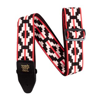 5322 Ernie Ball Ristra Red Jacquard Strap - kytarový pás