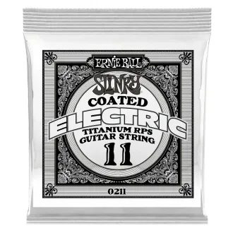 00211 Ernie Ball .011 Slinky Coated Titanium Reinforced Plain Electric Guitar Strings Single - jednotlivá struna - 1ks