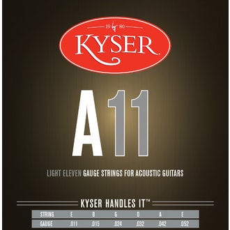 Kyser USA  LIGHT A11, 92/8 phosphor bronze, 11-52 - struny na akustickou kytaru