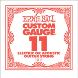 1011 Ernie Ball .011 Electric Plain Single String - jednotlivá struna - 1ks