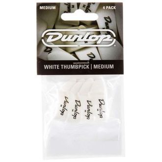 DUNLOP Thumbpicks White M - palcový prstýnek - 1ks