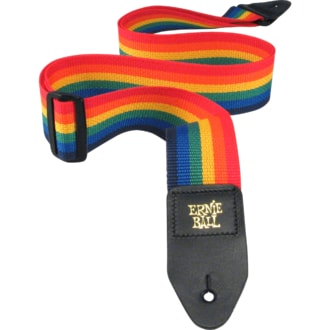 4044 Ernie Ball Polypro Guitar Strap - Rainbow - kytarový pás - 1ks