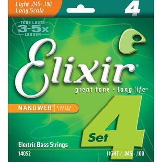 Elixir Bass Nanoweb Light Nickel Plated Steel - / 45 - 100 / - struny na basovou kytaru - 1ks