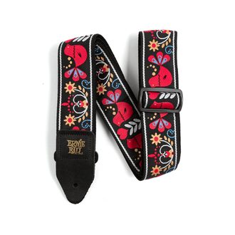 4667 Ernie Ball Redbird Rising Jacquard Strap - kytarový pás