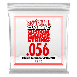 1256 Ernie Ball .056 Classic Pure Nickel Wound Electric Guitar Strings Single - jednotlivá struna na elektrickou kytaru - 1ks