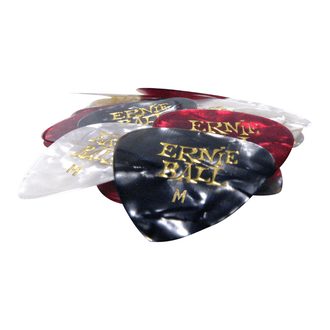 9166 Ernie Ball série SIDEMAN Medium 0.72mm Pearloid Pick - různé barvy, medium, perleťové trsátko - 24ks