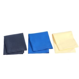 MusicNomad MN203 3 Super Soft Edgeless Microfiber Suede Polishing Cloth Pak - set tří kusů utěrek z mikrovlákna