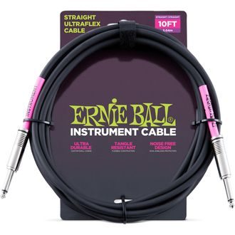 6048 Ernie Ball 10" Instrument Classic Cable - nástrojový kabel rovný / rovný jack - 3.05m