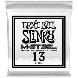 0113 Ernie Ball .013 - M-Steel Plain Electric Guitar Strings 6 Pack - jednotlivé struny na elektrickou kytaru - 6ks