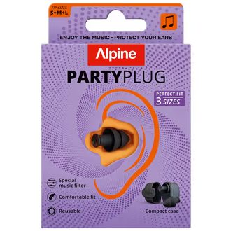 Alpine Partyplug Black - špunty do uší - 2ks