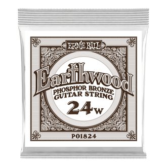 1824 Ernie Ball .024 Earthwood Phosphor Bronze Acoustic Guitar Strings Single - jednotlivá struna - 1ks