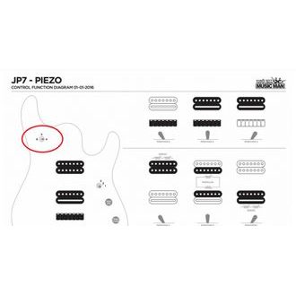 M05422 MusicMan Petrucci Piezo Mode Assembly Switch - Chrome - 1ks