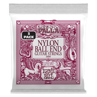 3409 Ernie Ball Ernesto Palla Black and Gold Ball End Nylon Classical 3 Pack - struny na klasickou kytaru - 3ks