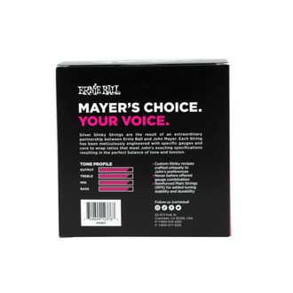 3817 Ernie Ball John Mayer Silver Slinky Nickel Wound Electric Guitar Strings 10.5-47 - 6 Pack - struny na elektrickou kytaru - 6ks