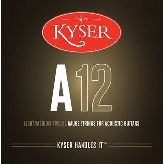 Kyser USA LIGHT/MEDIUM A12, 92/8 phosphor bronze, 12-53 - struny na akustickou kytaru